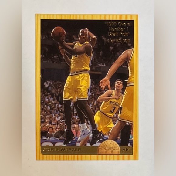Trading card basketball 1993 Classic # 1 Draft Pick 1 of 60,000 Chris Weber PF - Picture 1 of 8